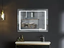 Дзеркало Mixxus Style MR03-90x70 (годинник, LED-підсвічування, антизапотівання) (MI6007) - мініатюра 4
