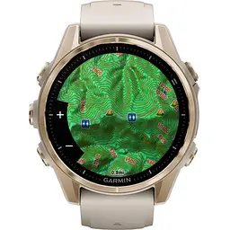 Смарт-годинник Garmin Fenix 8 AMOLED Sapphire 43mm Soft Gold with Fog Gray/Dark Sandstone Silicone Band (010-02903-10) [115093] - мініатюра 8