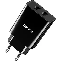 Мережевий зарядний пристрій Baseus Speed ​​Xiaomini 2USB 2.1A CCFS-R01 Black