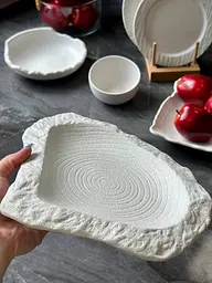 Салатник Olens Сноу-вайт 101-0526 28,5х23,5х2,5 см білий - мініатюра 4