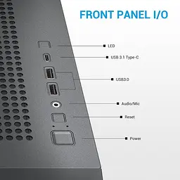 Корпус SAMA Z60 без БЖ (Z60-BKAWA4X1-GL) Black - мініатюра 10
