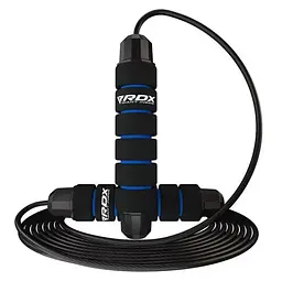 Скакалка швидкісна RDX SKIPPING ROPE STEEL COATED CABLE W1 Blue 3 м (SRF-W1U-10.3FT)
