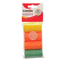 Пакети для собачих фекалій Camon з ароматом цитрусових 6 см (4 рулони x 15 шт.) (B521/3)