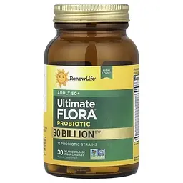 Пробіотики для дорослих 50+ 30 млрд КУО Renew Life Ultimate Probiotic Flora Adult 50+ 30 Billion CFU 30 веганських капсул - мініатюра 3