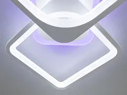 Світлодіодна люстра квадрати з пультом 8060/2+1WH LED 3 - мініатюра 7