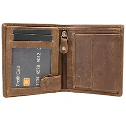 Портмоне чоловіче шкіряне Semi Line RFID Brown (P8269-1) - мініатюра 2