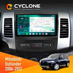Штатна магнітола Mitsubishi Outlander XL 2006-2012 Cyclone C9-013 4x64 DSP 4G Cyclone (НФ-00007075)
