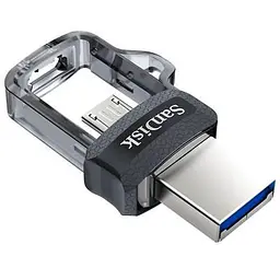 USB флеш накопичувач SanDisk 64GB Ultra Dual Black USB 3.0 OTG (SDDD3-064G-G46) - мініатюра 6
