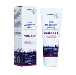 Крем для обличчя Інтенсивне зволоження (SPF-15) серія Omega 3-6-9 Pharmea 60 мл