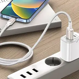 Кабель Proove Dense Metal USB to Lightning 2.4A (1m) white (CCDM20001102) - мініатюра 5
