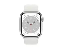 Смарт-годинник Apple Watch Series 8 GPS + Cellular 45mm Silver Aluminum Case with White S. Band (MP4J3)
