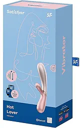 Вібратор-кролик Satisfyer Hot Lover 20 см рожевий - мініатюра 4