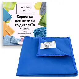 Серветка LoveYouHome для оптики та дисплеїв мікрофібра 30 x 30 см (LYH9014) - мініатюра 2