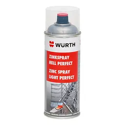 Цинк-спрей Wurth Perfect светлый 400мл(0893114114)