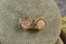 Сережки дитячі Xuping Jewelry кружок 1 см золотисті