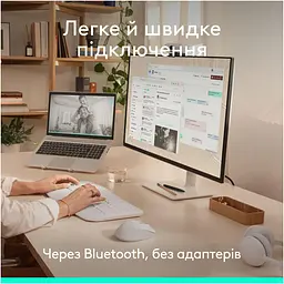 Миша Logitech Signature Comfort Plus M850L Wireless Mouse Off-White (910-007716) - мініатюра 5