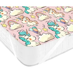 Наматрацник непромокаючий Cosas Rose Unicorn 70х120 см рожевий (WaterSheet_UnicornRose_120) - мініатюра 4