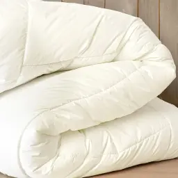 Ковдра Ideia Wool Premium вовняна зимова двошарова 200х220 см молочна (8-11774*001) - мініатюра 10