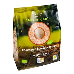 Пластівці зі спельти різані Galeks-Agro миттєвого приготування органічні 300 г - мініатюра 3