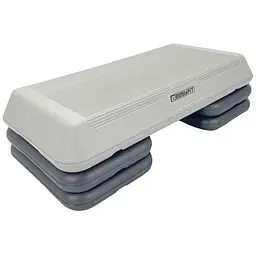 Степ-платформа EasyFit Step-С 3-ступінчаста світло-сіра