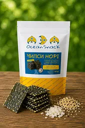 Чипси НОРІ з кунжутом та кокосом, 40 г