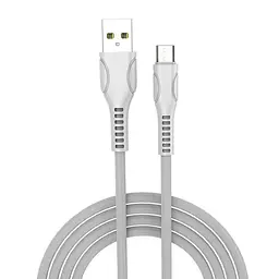 Кабель ColorWay USB - micro USB (M/M), Line-Drawing, 2.4 А, 1 м, Білий (CW-CBUM028-WH) - мініатюра 2
