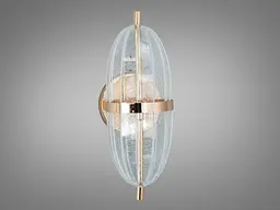 Настінне бра LED Diasha B1759 золото 6 Вт овальна форма - мініатюра 4