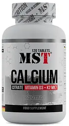 MST® Цитрат Кальцію з Вітамінами Д-3 та К2VITAL® - 120 таблеток
