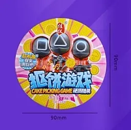 Льодяники Squid Game Dalgona Biscuits Korean Fruit Candy Гра в Кальмара 27г - мініатюра 3