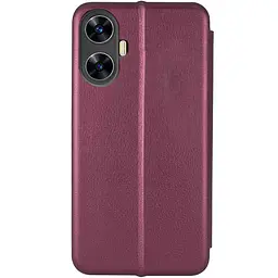 Шкіряний чохол-книжка Classy для Realme C55 Бордовий - мініатюра 2