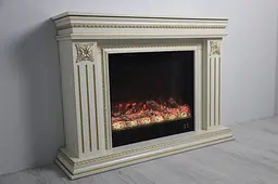 Електричний камін Bluetooth звук потріскування дров Valencia Ivory 1500Вт (10080116) - мініатюра 4