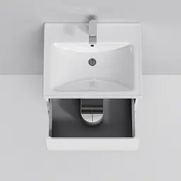 Тумба підвісна AM.PM X - Joy 55 см з умивальником M85-FHX0553-WC0553WG38 - мініатюра 5