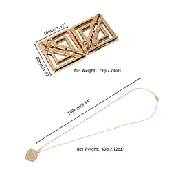 Затискачі для сосків з важкою підвіскою LOCKINK Adjustable Nipple Clamps with Heavy Pendant, під золото - мініатюра 10
