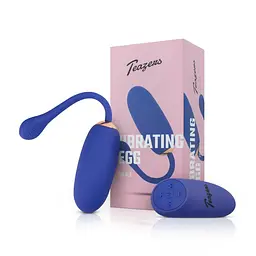 Віброяйце Teazers Egg with Remote, 18.5 см (синій) - мініатюра 10