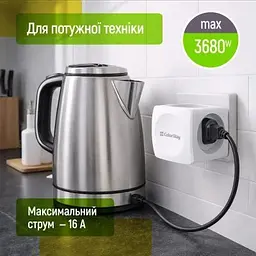 Мережевий розгалужувач ColorWay (CW-CHE4W) 4 розетки (CW-CHE4W) - мініатюра 9