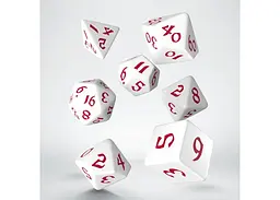 Набір кубиків Classic Runic White & red Dice Set , 7 шт. (SCLR04) - мініатюра 2