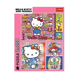 Пазли "Hello Kitty. Вітаю Кітті та друзів", 13336 Trefl, 2х200 елементів (5900511133363) - мініатюра 2
