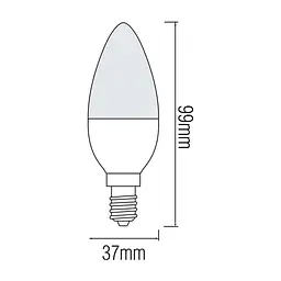 Лампочка Horoz ULTRA SMD LED 6W 3000K E14 480Lm (YT17209) - мініатюра 2