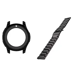 Комплект Watchbands: металевий ремінець Premium чорний + чохол чорний Samsung Gear S3 Frontier Samsung Galaxy 46mm (WBKW-46-2-1) - мініатюра 2