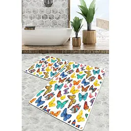 Набір килимків для ванної кімнати Chilai Home Butterfly Valley 60 x 100 + 50 x 60