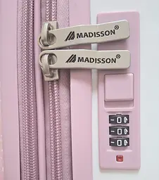Валіза велика Madisson Snowball 65203 L 76x49x30 см полікарбонат Біло-рожевий - мініатюра 7
