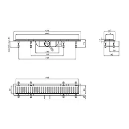 Трап лінійний Kroner KRP Harz SCH60 Sektion Schwarz CV029588 - мініатюра 5