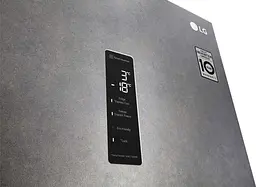 Холодильник LG GA-B509MCUM 203см 2дв холодильне відділення 277 л морозильне відділення 107 л A++ NF Сірий бетон (GA-B509MCUM) - мініатюра 2