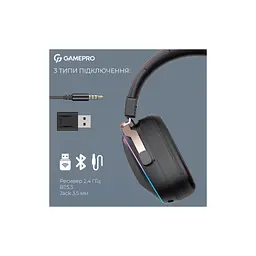 Навушники GamePro Asgard Valkyria RGB Tri-Mod (HSW249B) - мініатюра 10