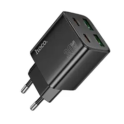 МЗП Hoco N56 Fundador PD30W four-port (2USB-A/2C) Black - мініатюра 3