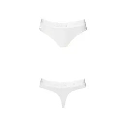 Трусики-бразиліана з бавовни Passion PS005 PANTIES XL, white - мініатюра 5