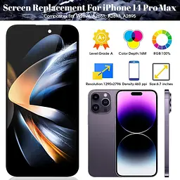 Екран для iPhone 14 Pro Max, LCD + сенсор, чорний, для моделей A2894/A2651/A2893/A2895 - мініатюра 7