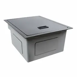 Кухонна мийка прихована чорна Platinum TZ 40x50, Чорний - мініатюра 3