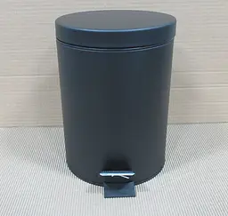 Відро для сміття кругле Zerix Solo-TC0105 5 л чорний black ZX5898, Чорний матовий - мініатюра 3