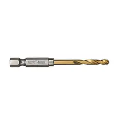 Свердло по металу RedHEX SHOCKWAVE HSS-TiN MILWAUKEE, діаметр 4,0х71,5х26мм, (10шт), пластикова коробка - мініатюра 2